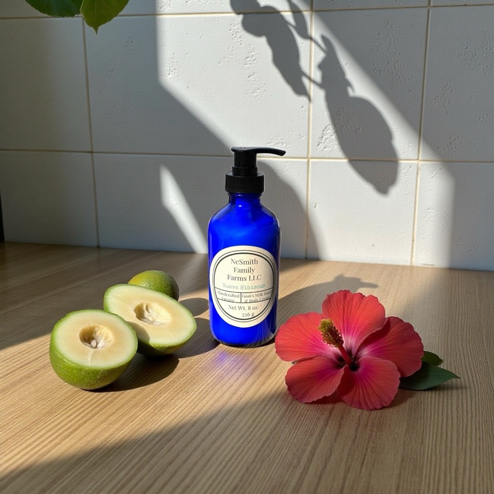 Goat’s Milk Triple Butter Hand & Body Cream in Guava Hibiscus